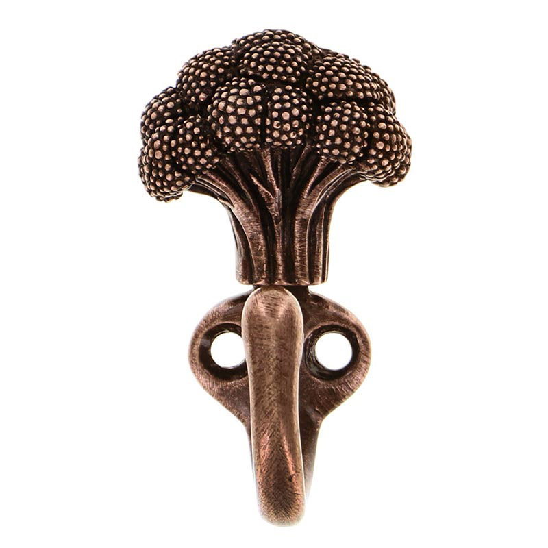 Fiori Wall Hook, Antique Copper