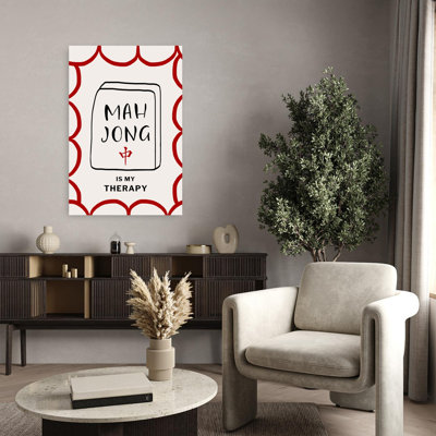 Art mural minimaliste Mahjong