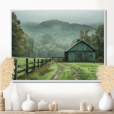 Green Summer Barn Farming Heritage - Art mural de grange