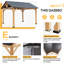 13 pi. L 11 pi. D Pavillon de jardin en bois massif