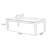 Nut-brown Solid Wood Rectangular Coffee Table-1113261209