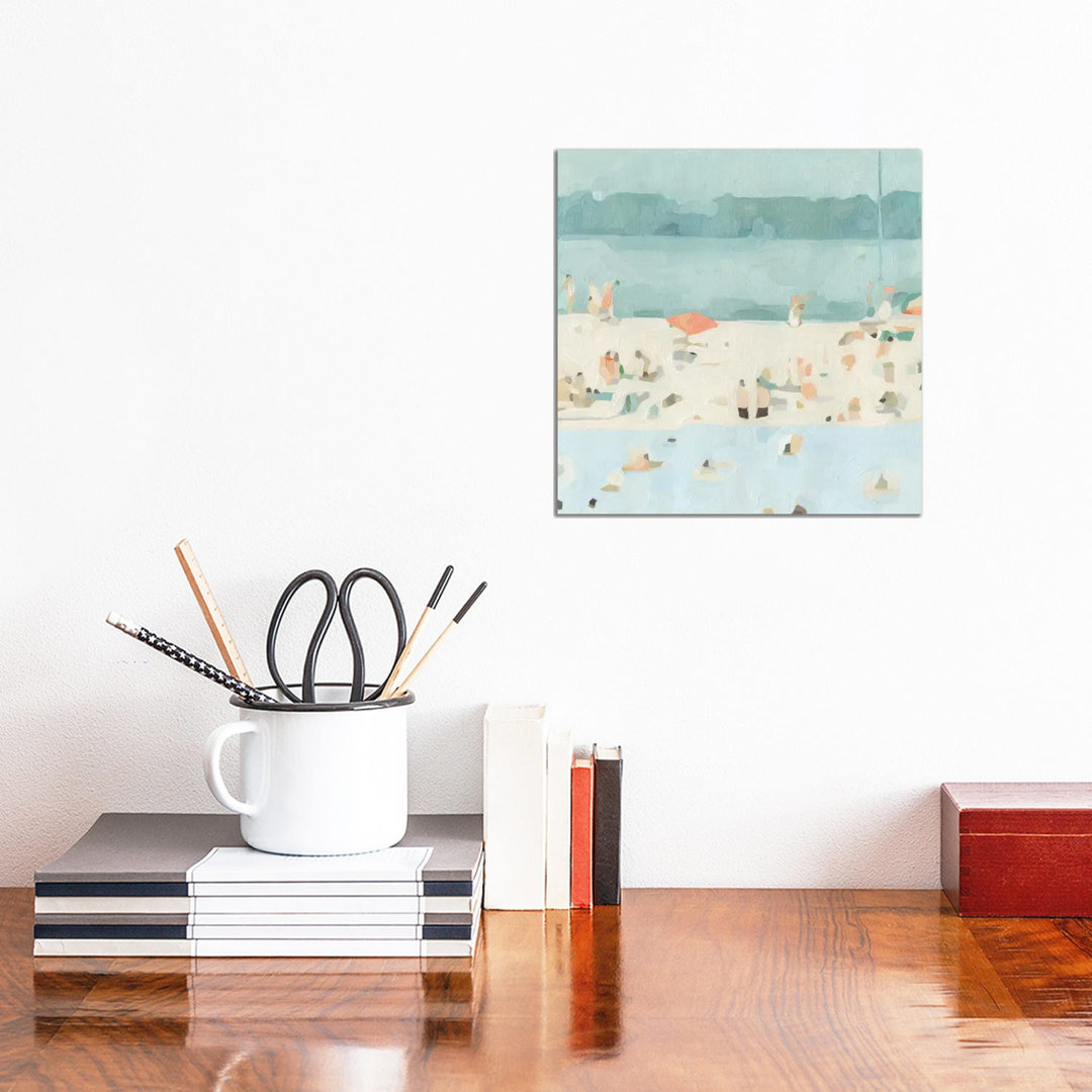 Sea Glass Sandbar II by Emma Scarvey - Wrapped Canvas Print