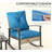 Rocking Chairs, Coffee Table,Button Tufted Cushions With Patio Furniture Set-2002796670