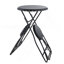 Table d'appoint avec deux sièges 57,5 x 23,6 x 39,8 po noirs