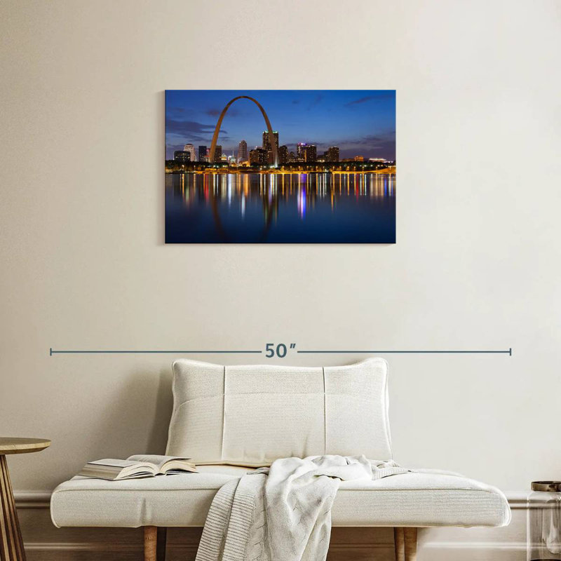 St. Louis Waterfront, H 20 po x l 30 po