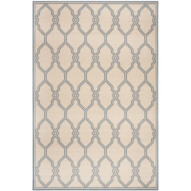 Croker Performance Abstract Indoor/Outdoor Area Rug, Rectangle 4' x 6'