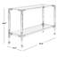 47'' W Glass Console Table-310327512