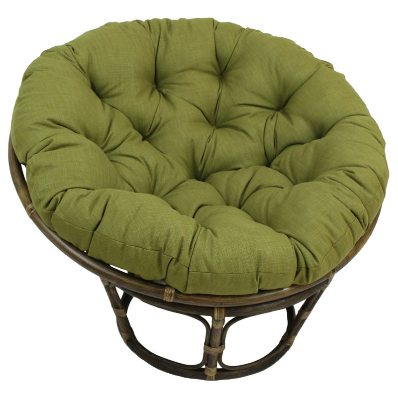 Outdoor 6'' Papasan Seat Cushion, Avocado, 44" W x 44" D