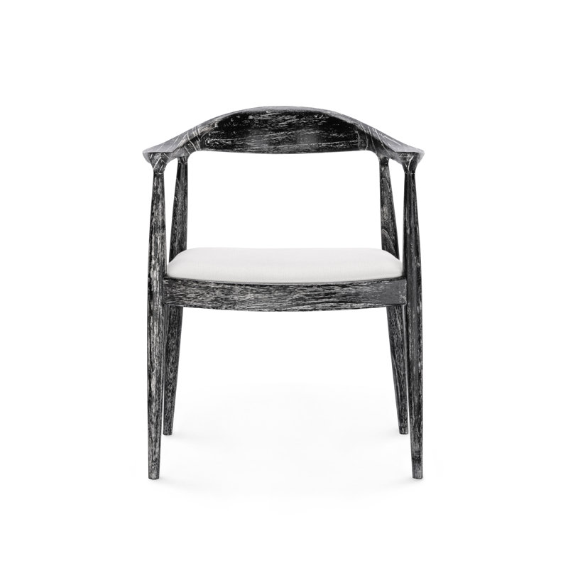 Danish Upholstered Arm Chair, Black