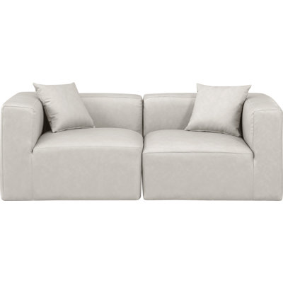 Canapé modulaire 2 pièces rembourré