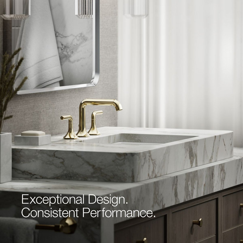 Occasion Single Hole Bathroom Faucet, Vibrant French Gold