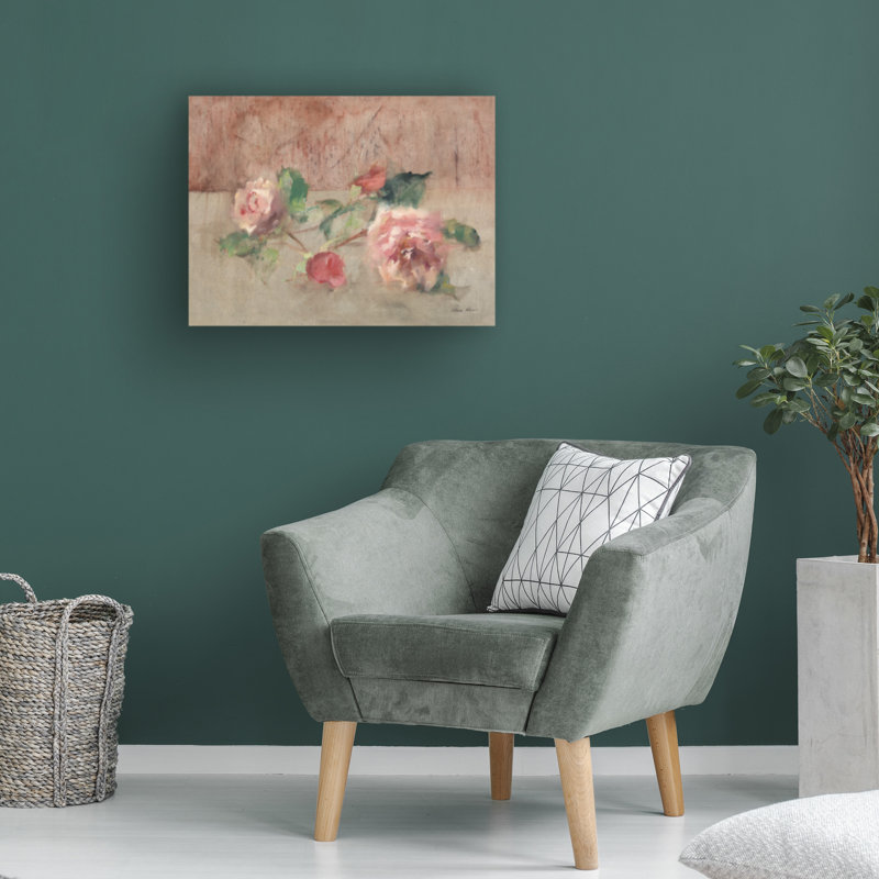Art sur toile «Bachelor Cheri Blum Rose I», H 24 po x l 32 po
