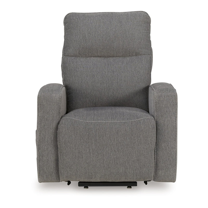 Lawson Power Lift Recliner Chair, Polyester, Soft Foam Cushioned, Smoke Gray