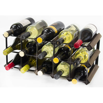 Liddle 15 Bottle Floor Wine Bottle Rack