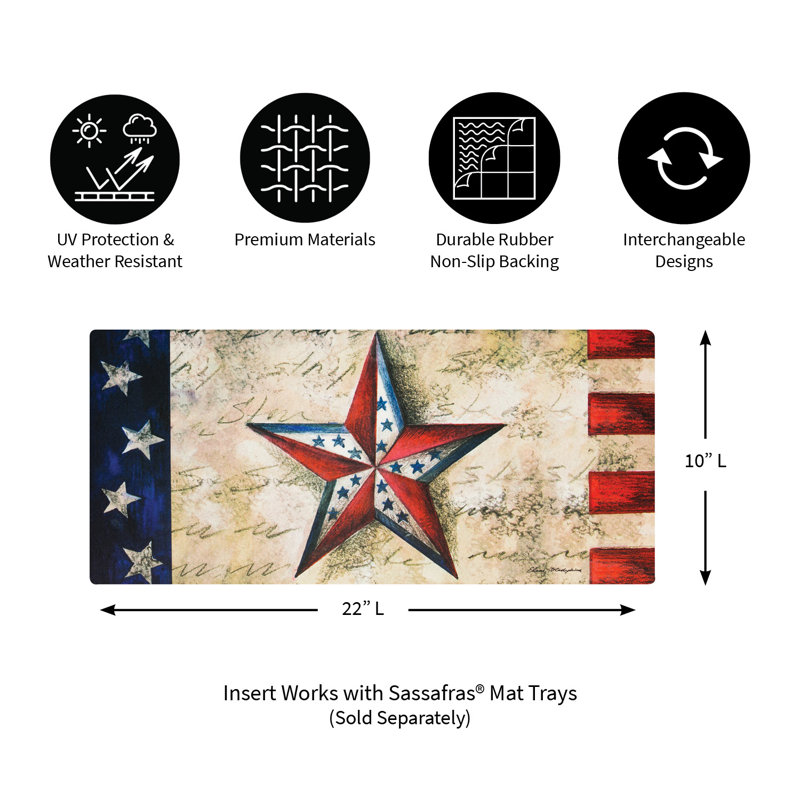 Stars on Star Sassafras Switch Doormat