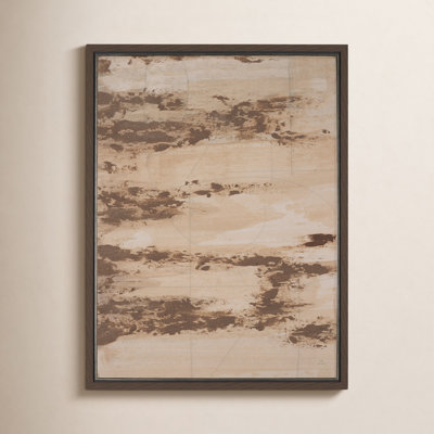 Ochre Hand-Embellished Print
