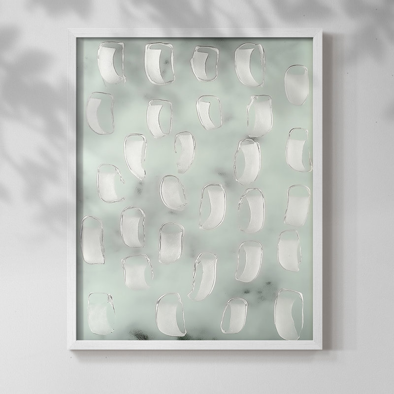 "ABSTRACT Series DCCL XXVI" par J Paul, Blanc / Blanc, H 29 po x l 23 po