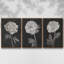 Fleurs noires et blanches I 3 pièces-97758186-97758189