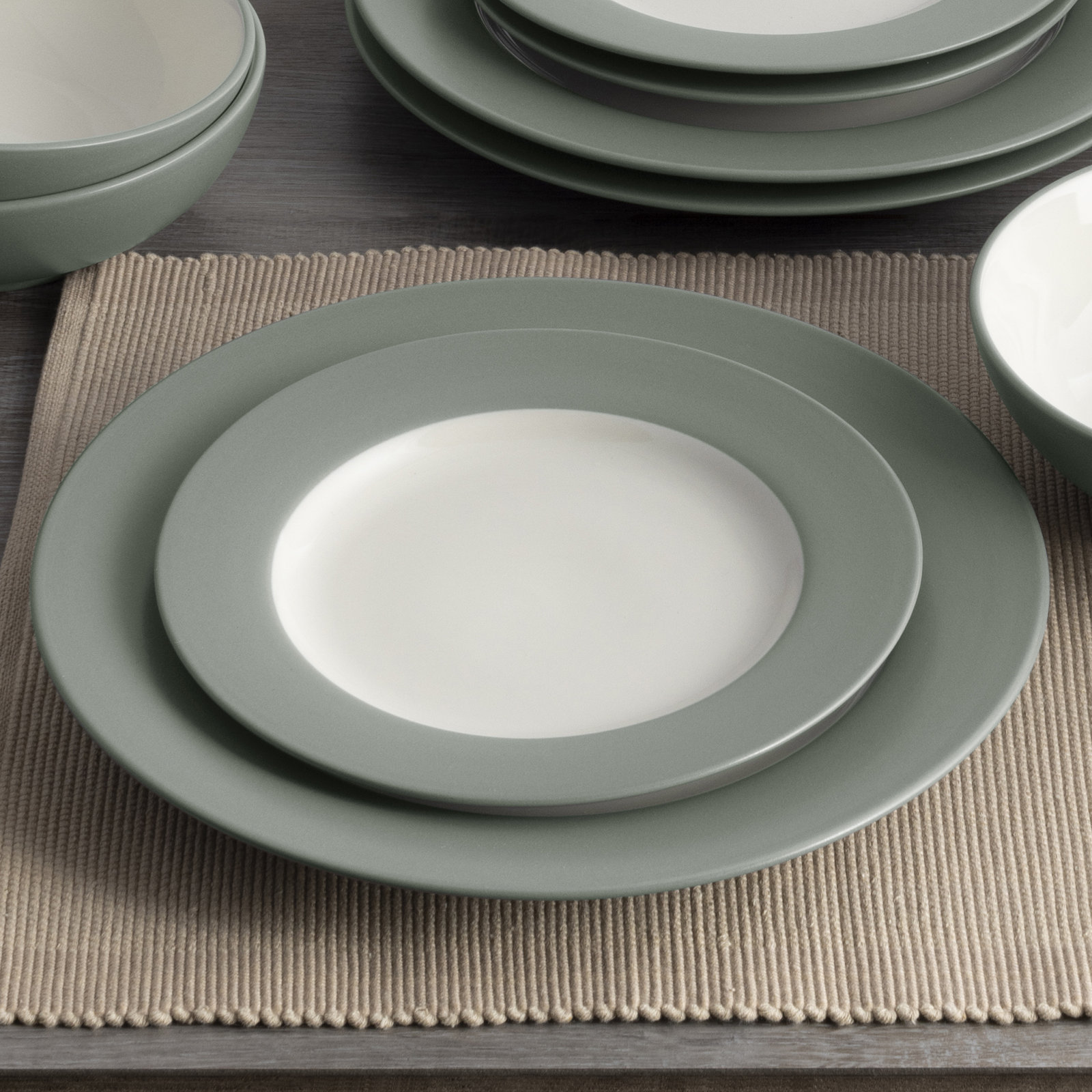 Noritake Colorwave Rim Salad Plates, 8-1/4", Green