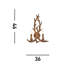 Conerly Resin Candle Wall Light