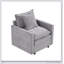 Fauteuil confortable en tissu chenille pour le salon, rehaussant la détente et le style
