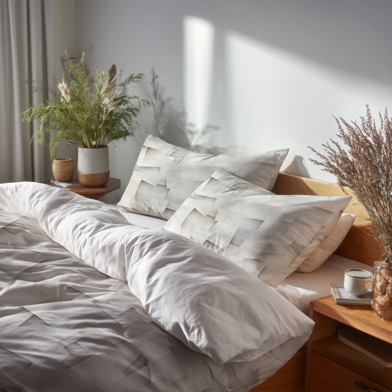 Ensemble de housse de couette Modern, Housse de couette pour grand lit et 2 taies décor