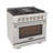 KUCHT Professional 36 in. 5.2 cu. ft. Natural Gas Range and Convection Oven in Stainless Steel with True Simmer Burners-96898032-96898029