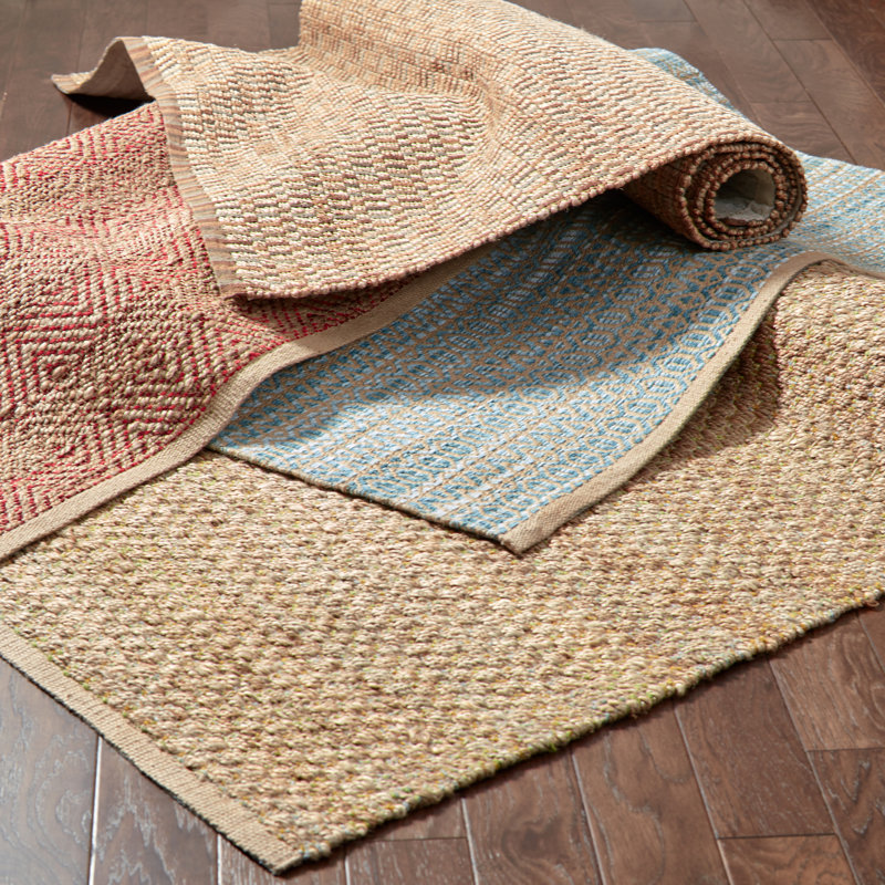 Tapis brun en jute tissé à la main Seacroft, Rectangle 9 pi x 12 pi