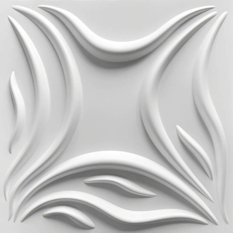 Panneau mural 3D blanc 19,7 po x 19,7 po Falkirk Ross (paquet de 10)