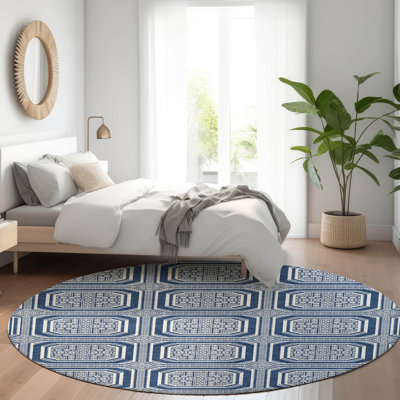 Tapis intérieur / extérieur bleu Maruna 
