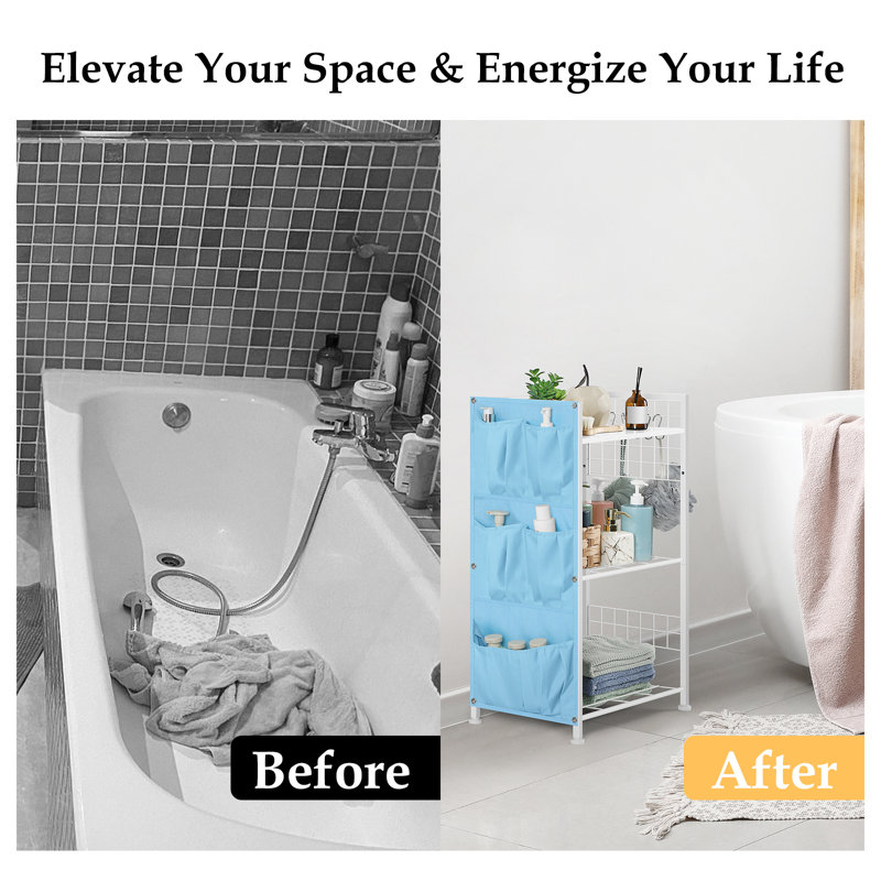Bathroom Storage Shelf White