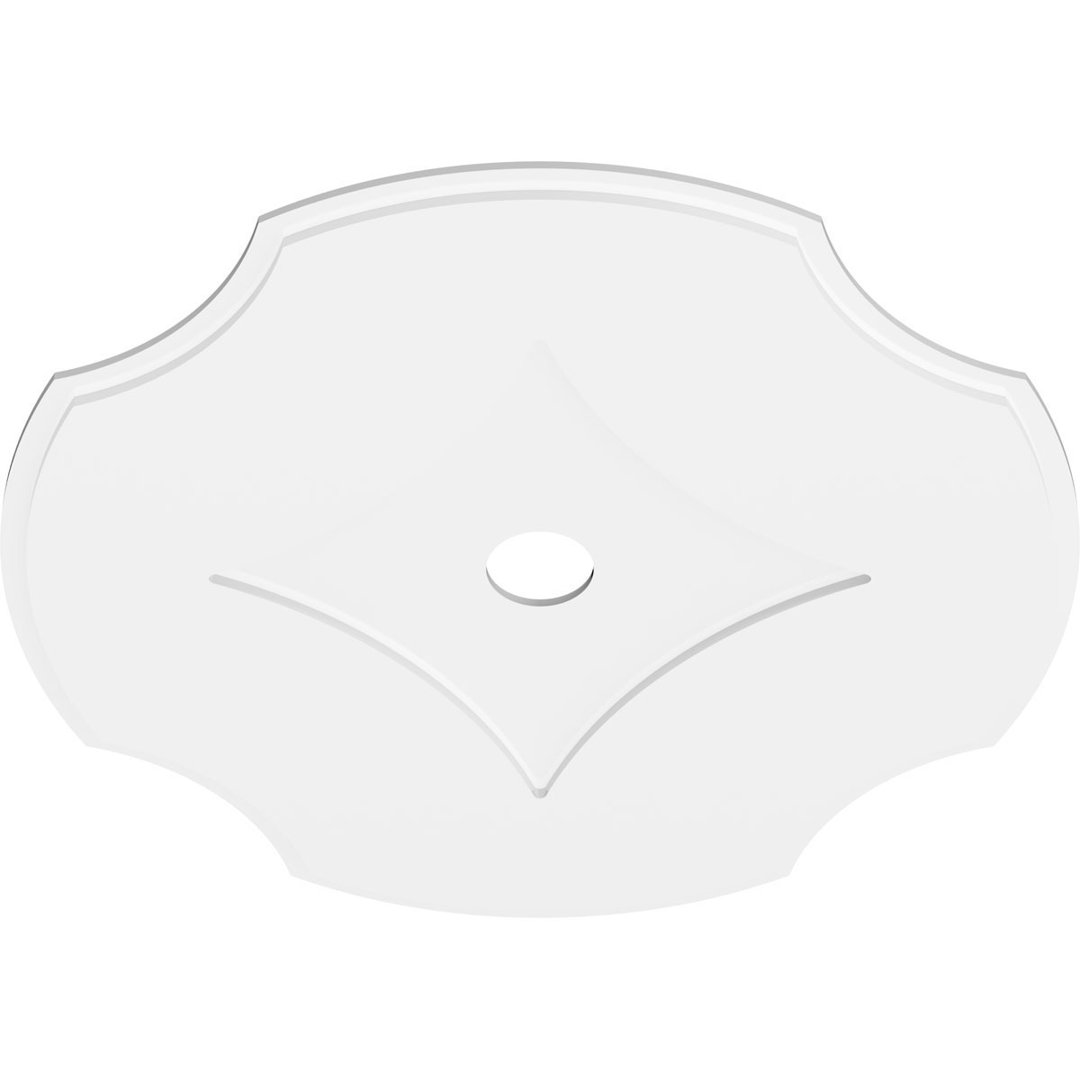 Percival Architectural Grade PVC Contemporary Ceiling Medallion Ekena Millwork 