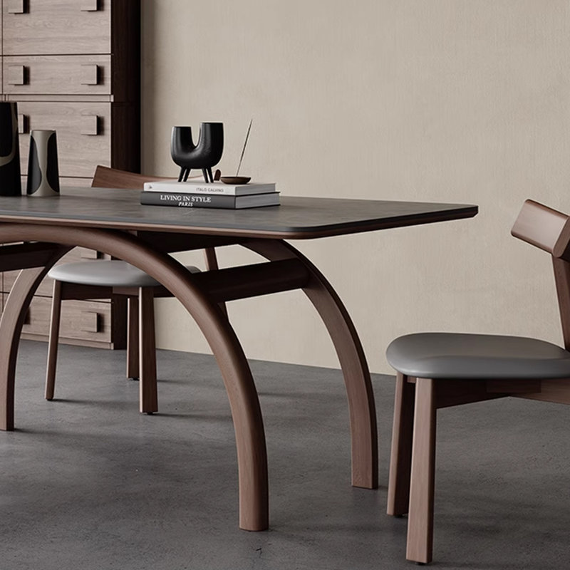 Table de salle à manger rectangulaire italienne, H 29,53 po x L 78,74 po x l 35,43 po