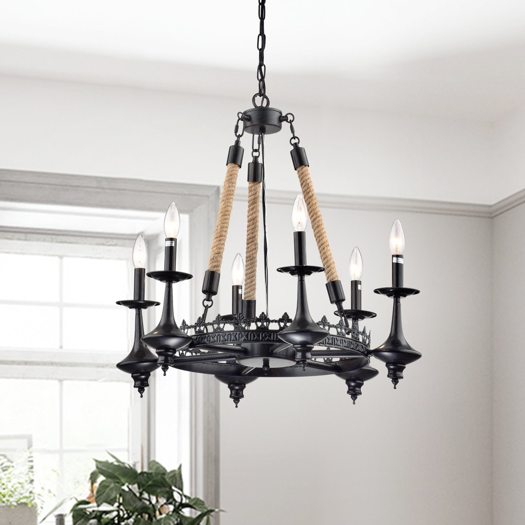 Eastcotts 6 - Light Dimmable Chandelier Gracie Oaks