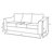 Gottberg Upholstered Flared Arm Sofa Sand-113442573-113442571