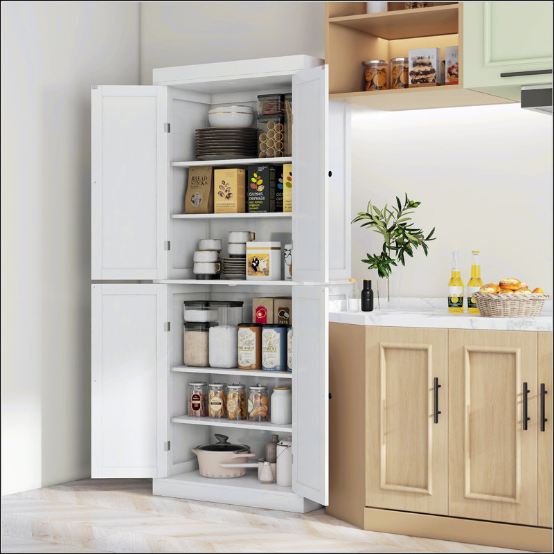 72.5" Freestanding Kitchen Pantry Cabinet
