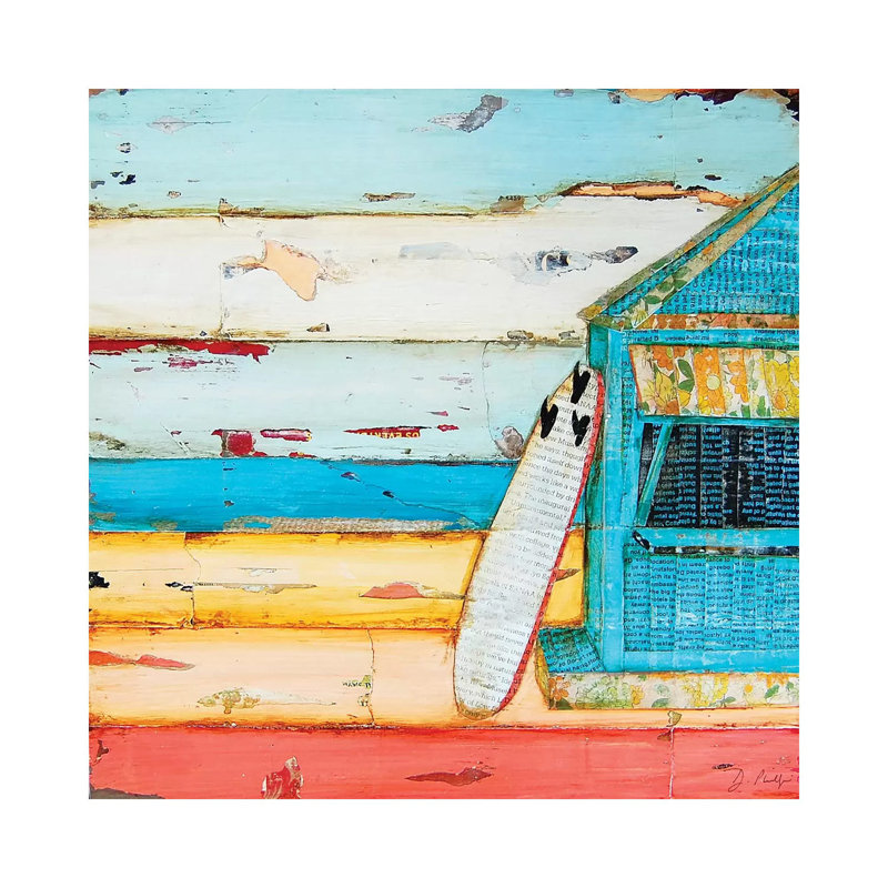 «Sun Fun Young» par Danny Phillips - impression d'art graphique, Pas de tapis, H 18 po x l 18 po x 1,5 po, Toile tendue