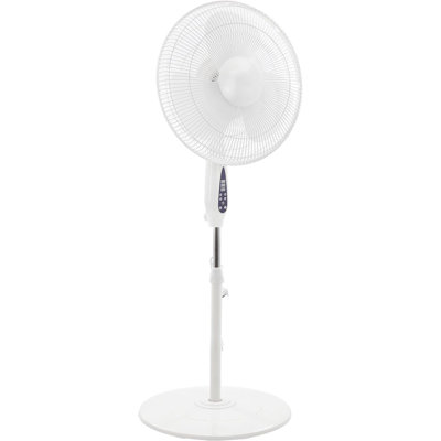 16 Inch Oscillating Stand Fan With Remote Control, Adjustable Height & 3 Speeds