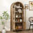 71'' Tall Arched Storage Display Cabinet-114229064