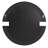 Agatie Round Beveled Wall Mirror with Partial Wood Frame-370692928