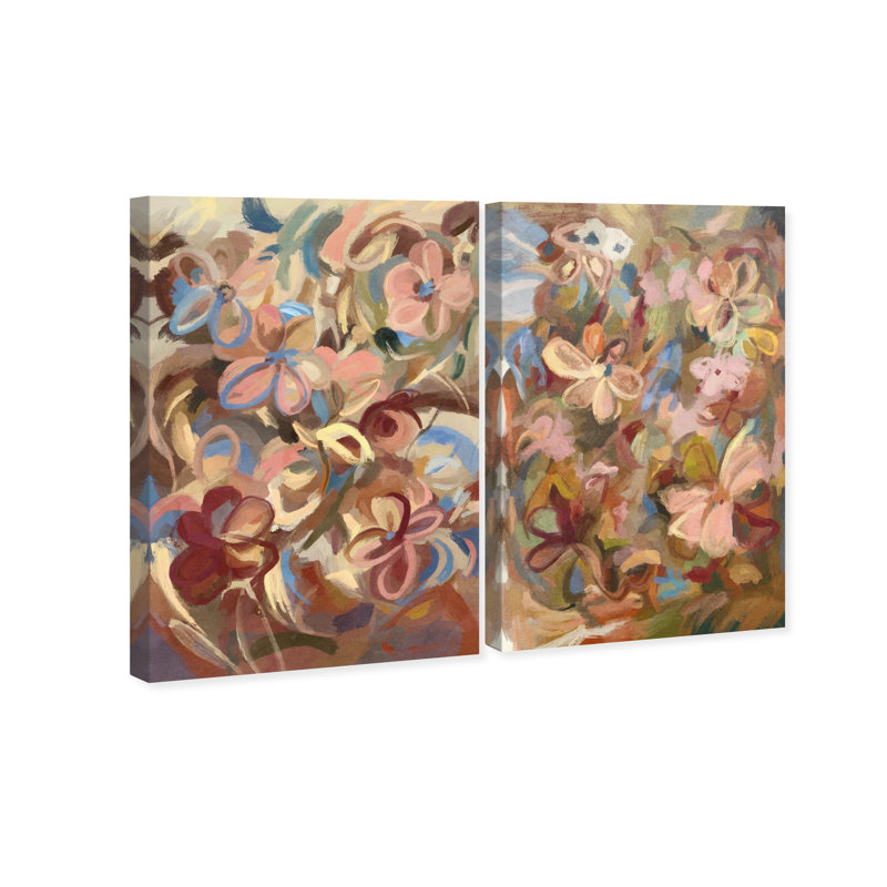 Moving Eden Set Canvas Abstract Print by Oliver Gal, Black Frame, 10 x 15, 30"H x 20"W, Gallery Wrapped