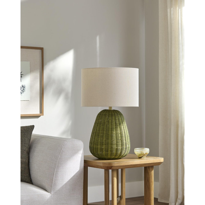 Lampe de table Ollie, Vert, Brun