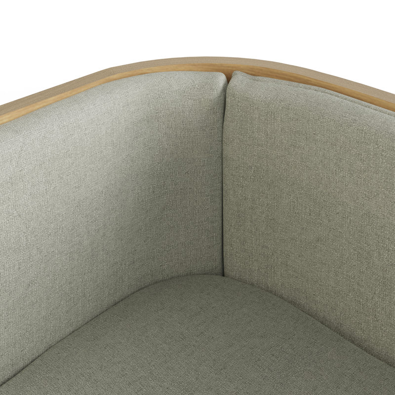 Luxury Curved Wood Dog Bed, Oak