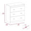 Commode 3 tiroirs Amandus
