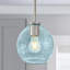 7,16 po Abat-jour globe en verre à bulles bleues, paquet de 3 - abat-jour de remplacement décoratif avec 2,25 po Contour des lèvres - Verre texturé à bulles
