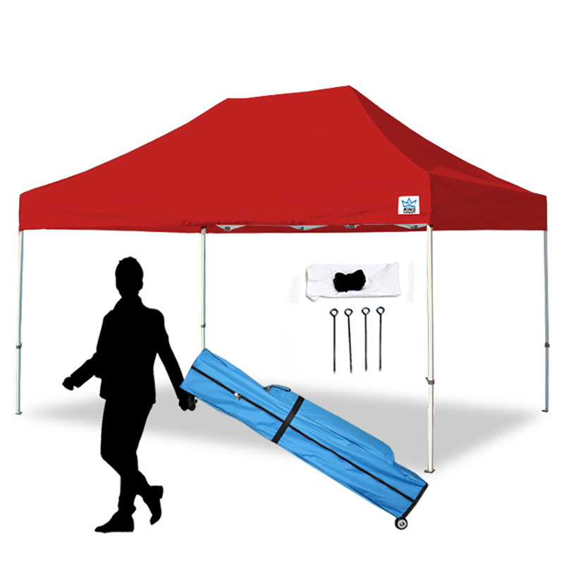 Tuff Tent 10ft x 15ft Instant Pop Up Canopy, Red