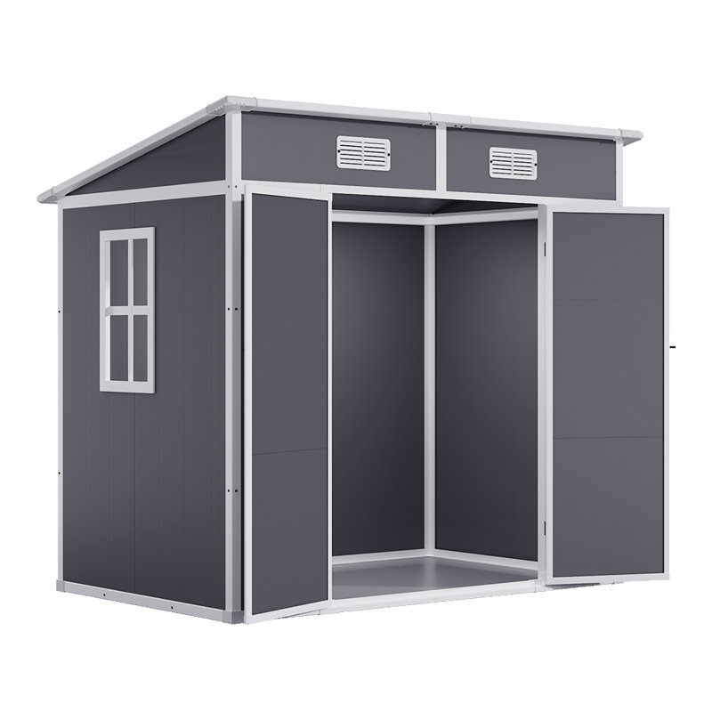 PP/Aluminum Alloy Outdoor Tool Shed