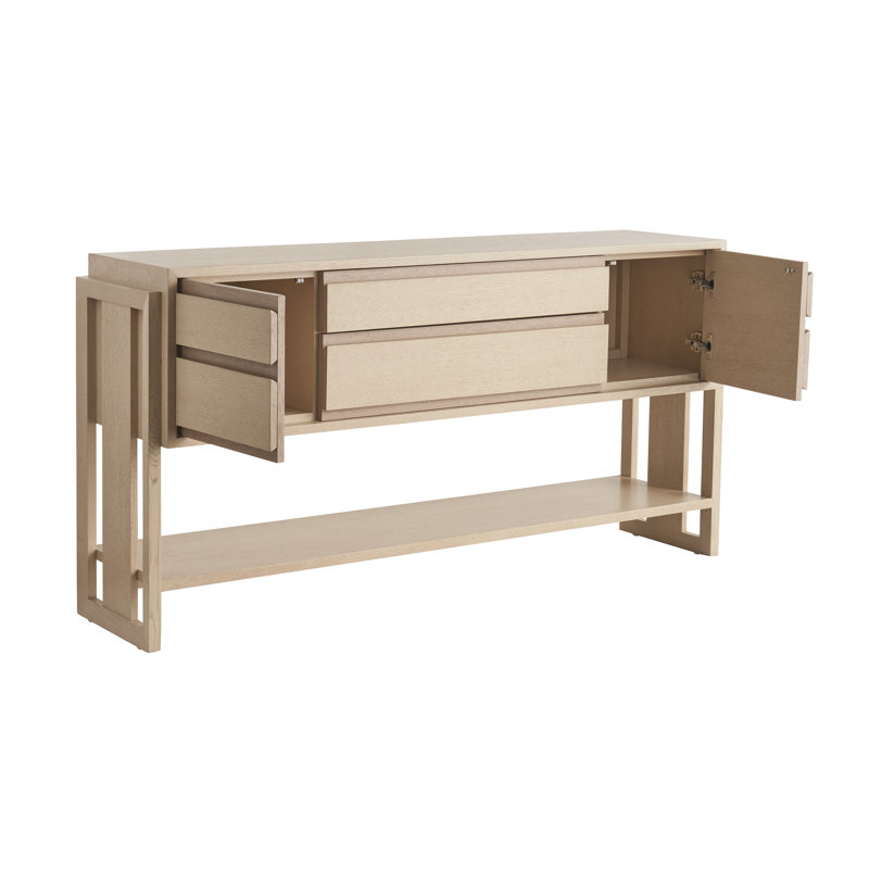 Sunset Key Beckley 68" Wide 2 Drawer Oak Solid Wood Buffet Table