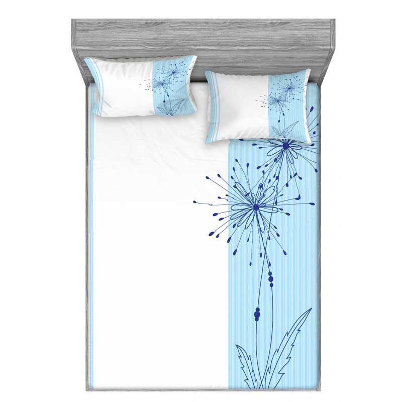 Microfiber Sheet Set, Full Sheet Set with Fitted Sheet