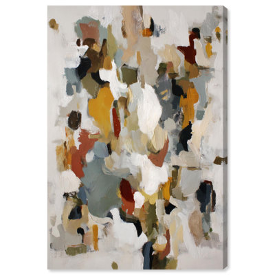 Linen Taupe Flow II Canvas Print Abstract Wall Art by Art Remedy, Gallery Wrapped, 10 x 15